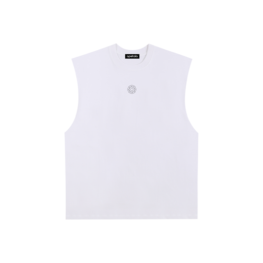 Club Tank | White/Black