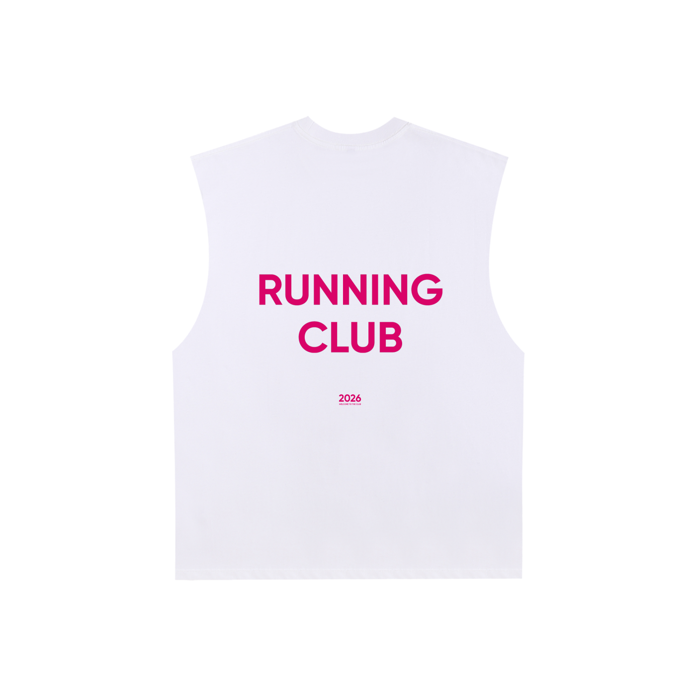 Club Tank | White/Pink